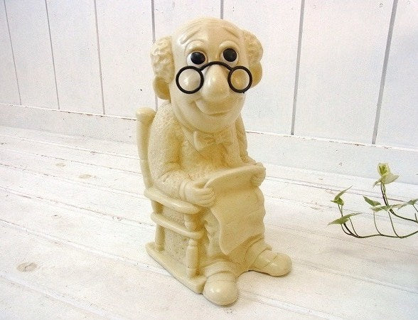 ウォール・ストリート・ジャーナル 新聞 ビッグサイズ 70’s USA ヴィンテージ メッセージドール 人形 眼鏡