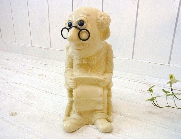 ウォール・ストリート・ジャーナル 新聞 ビッグサイズ 70’s USA ヴィンテージ メッセージドール 人形 眼鏡