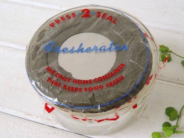 Fresherator 1950's デッドストック ラベル付き ヴィンテージ ガラスジャー 保存容器 ガラス瓶 USA