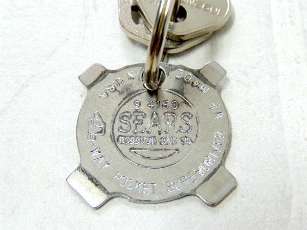 【シアーズ&クラフトマン・4way・ドライバー・DIY】ヴィンテージ・工具・キーホルダー・鍵2本