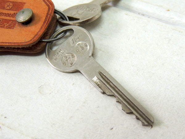 【クライスラー・アメ車・コルドバ・1970's~】ヴィンテージ・革・レザーキーケース・鍵2本付き