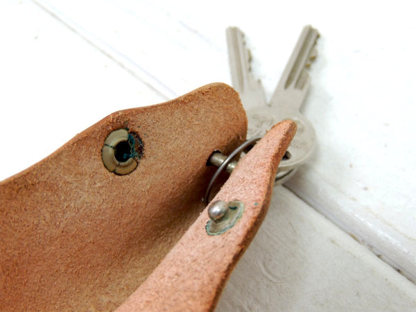 【クライスラー・アメ車・コルドバ・1970's~】ヴィンテージ・革・レザーキーケース・鍵2本付き