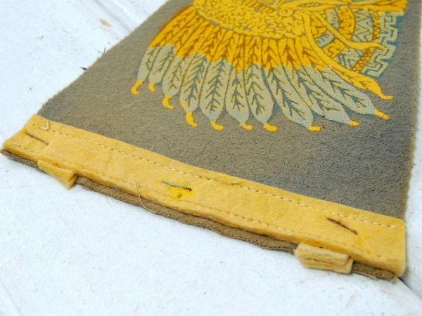 【1940's~・インディアン・CALIF】ヴィンテージ・ペナント・壁飾り/サンルイス・オビスポ