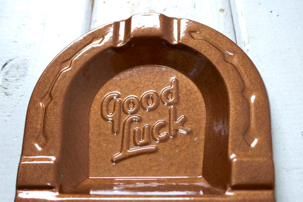 グッドラック・GOOD LUCK・薬局・病院・アドバタイジング・アメリカン・ビンテージ・灰皿・USA