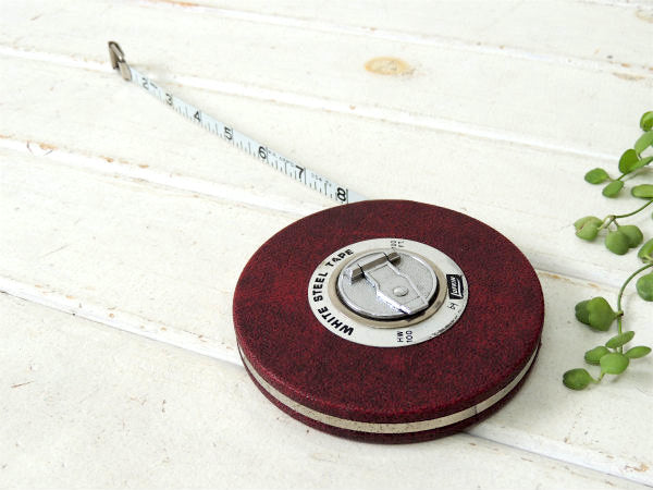 【LUFKIN・100フィート・USA】ヴィンテージ・メジャーテープ・巻尺・建材・大工道具・工具