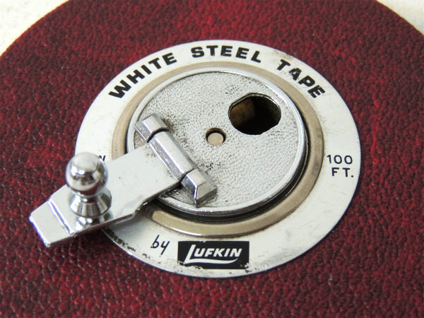 【LUFKIN・100フィート・USA】ヴィンテージ・メジャーテープ・巻尺・建材・大工道具・工具