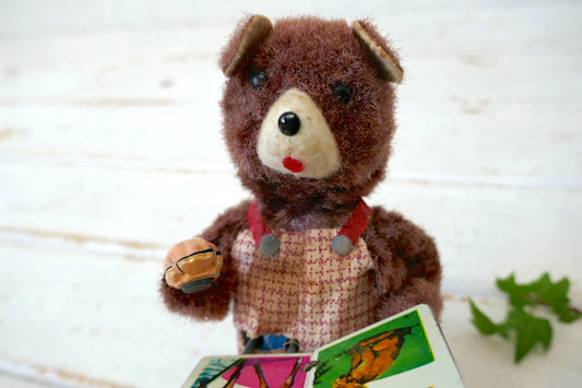 【Reading Bear】本を読むクマ・50'sヴィンテージ・ドール・人形・ブリキ玩具・おもちゃ