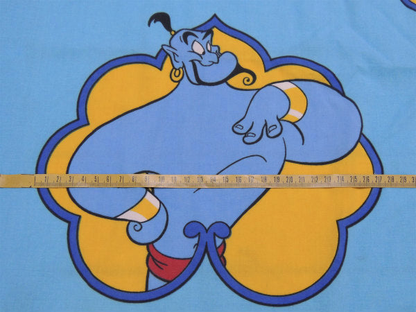 【アラジン】ジャスミン&ジーニー&アブー&ジャファー・水色・ユーズドシーツ(ボックスタイプ)