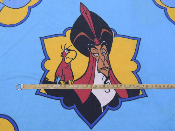 【アラジン】ジャスミン&ジーニー&アブー&ジャファー・水色・ユーズドシーツ(ボックスタイプ)