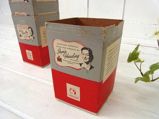 VAPOCAN デッドストック・紙製・50'sヴィンテージ・フリーザーコンテナ 保存容器