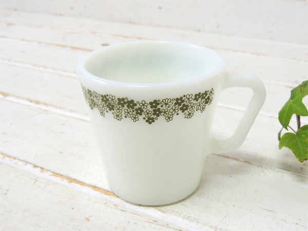 【PYREX】オールドパイレックス・スプリングブロッサム・マグカップ・食器・ミルクガラス②