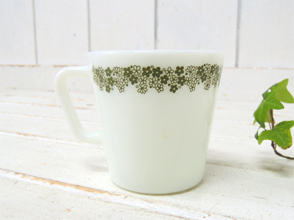 【PYREX】オールドパイレックス・スプリングブロッサム・マグカップ・食器・ミルクガラス②