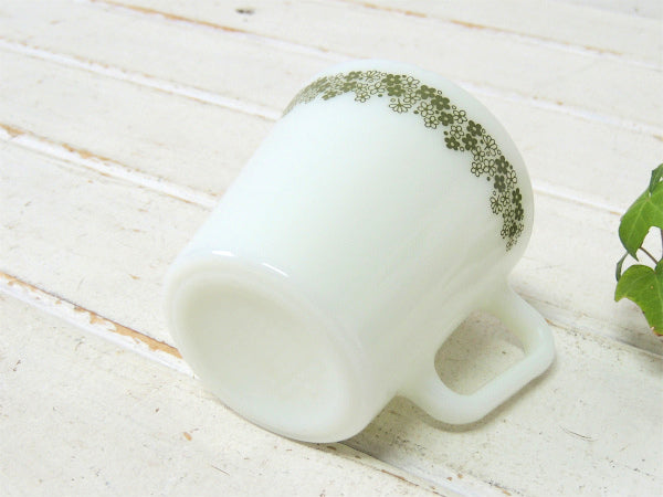 【PYREX】オールドパイレックス・スプリングブロッサム・マグカップ・食器・ミルクガラス②