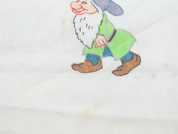 【7人の小人たち】ウォルトディスニー・ヴィンテージ・ユーズドシーツ(ボックスタイプ) USA