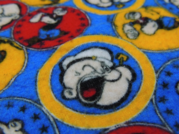 【ポパイ】アメコミ・ベビーサイズ・フランネル素材・ユーズドシーツ(ボックスタイプ)