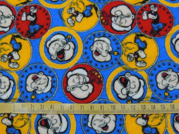 【ポパイ】アメコミ・ベビーサイズ・フランネル素材・ユーズドシーツ(ボックスタイプ)