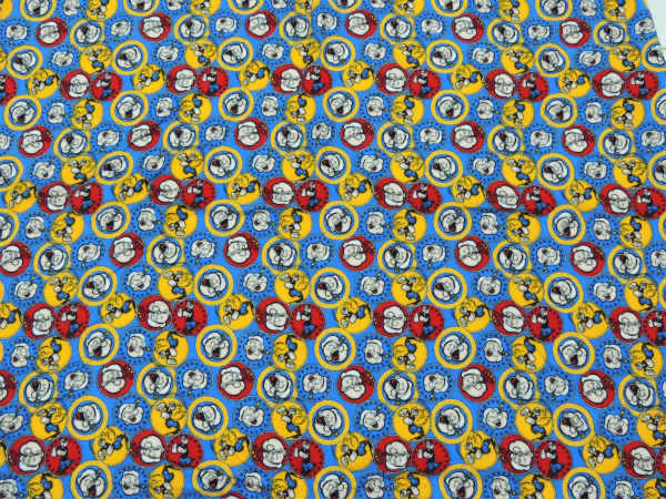 【ポパイ】アメコミ・ベビーサイズ・フランネル素材・ユーズドシーツ(ボックスタイプ)