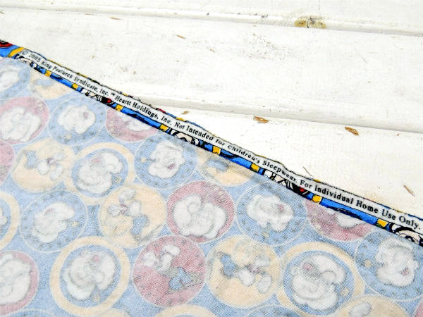 【ポパイ】アメコミ・ベビーサイズ・フランネル素材・ユーズドシーツ(ボックスタイプ)