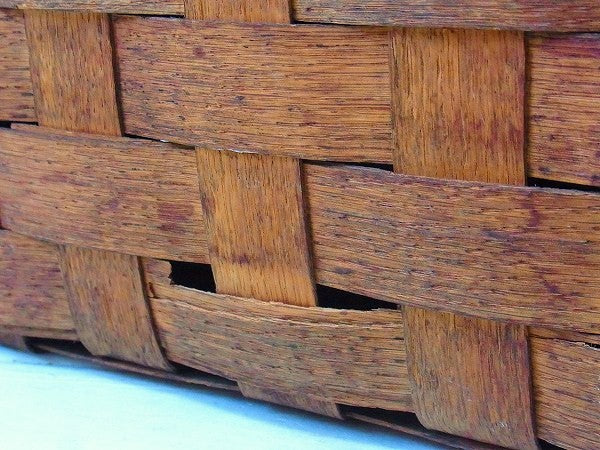 木製・アンティーク・ピクニック・バスケット/ウッドバスケット USA