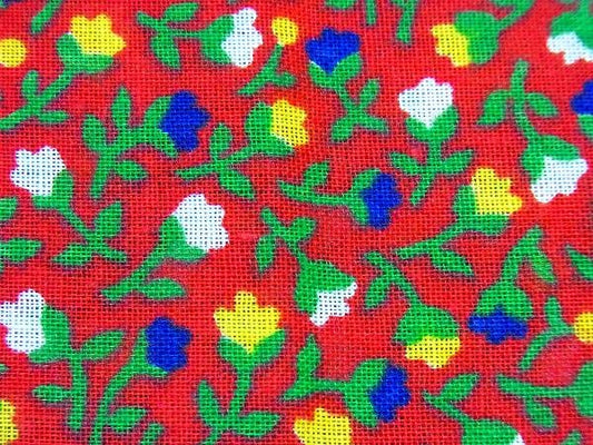 小花柄・デッドストック・ヴィンテージ・ファブリック/生地　USA