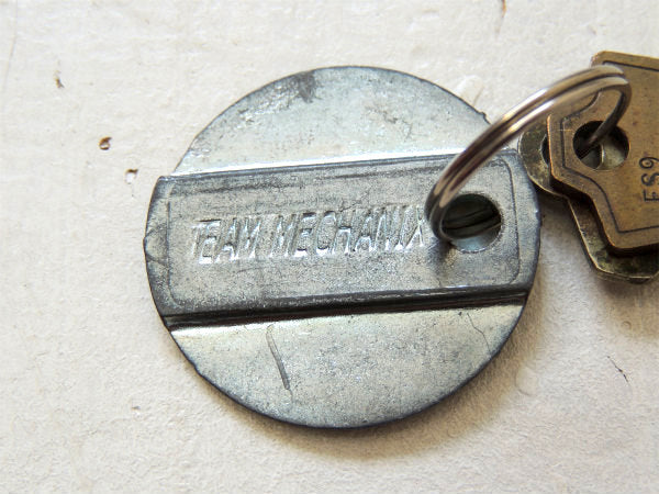 【TEAM MECHANI】プラグ用ツール・ヴィンテージ・測定工具・キーホルダー・鍵2本付き・USA