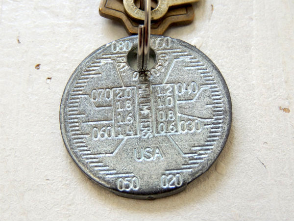 【TEAM MECHANI】プラグ用ツール・ヴィンテージ・測定工具・キーホルダー・鍵2本付き・USA