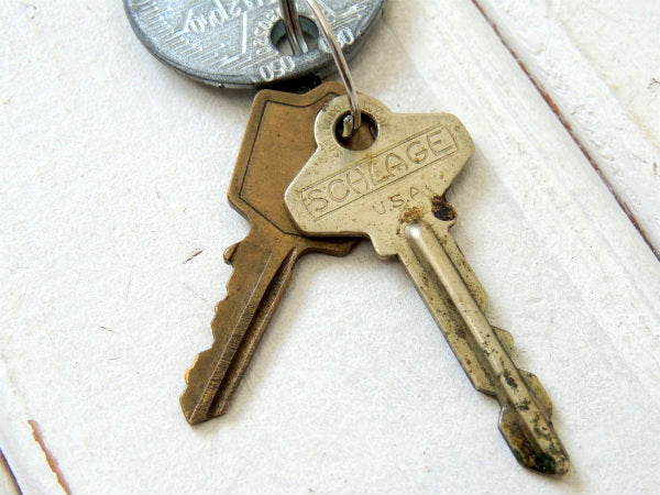 【TEAM MECHANI】プラグ用ツール・ヴィンテージ・測定工具・キーホルダー・鍵2本付き・USA