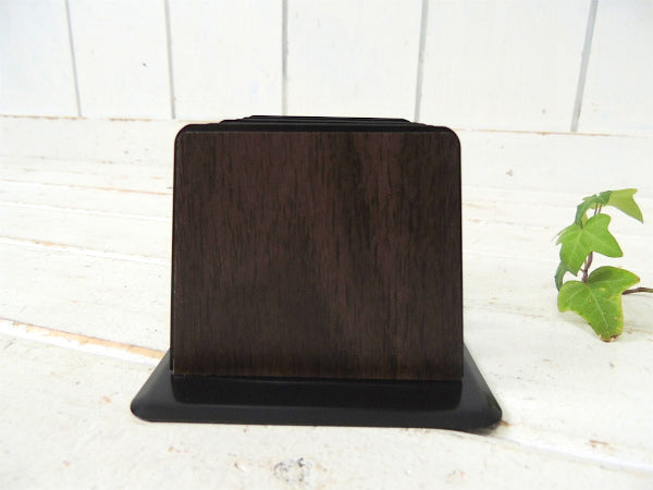 工業系・ウッドトーン スモールサイズ・メタル製・ヴィンテージ・書類スタンド ブックスタンド USA