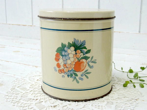 Ballonoff×Hallmark フルーツ柄・ヴィンテージ・キャニスター・ティン缶・ブリキ缶