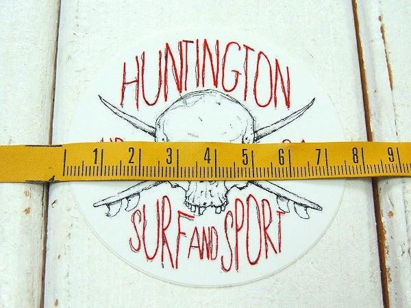 【ハンティントン サーフ&スポーツ/スカル&ドクロ柄】サーフショップ・カリフォルニア限定・ステッカー