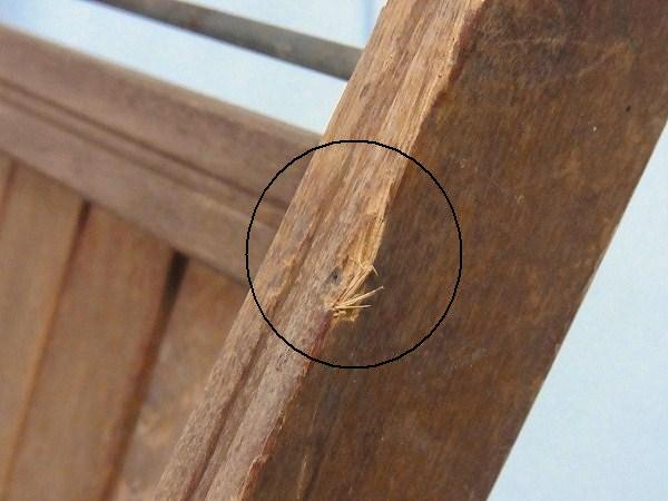 【シモンズ】木製・アンティーク・フォールディングチェア/折り畳みイス/木製椅子　USA