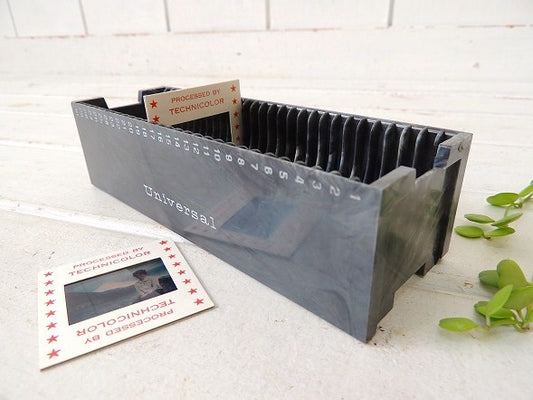 【Universal】スライドフィルム写真2枚付き・ビンテージ・スライドフィルムケース/トレイ Ⅲ