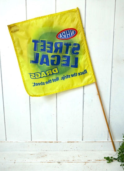 NHRA STREET LEGAL DRAGS ドラッグレース・ヴィンテージ・フラッグ・旗・USA