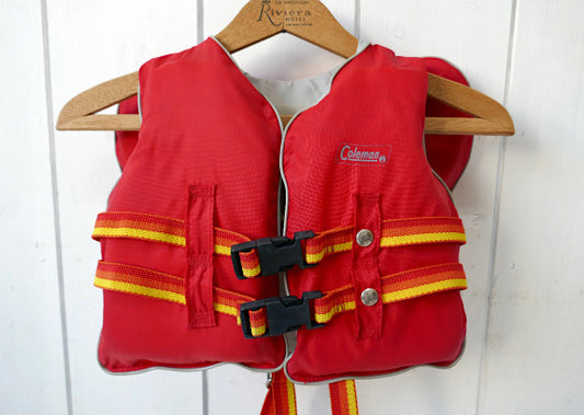 Coleman コールマン 80s ビンテージ 子供用 ライフジャケット 救命胴衣 マリンスポーツ