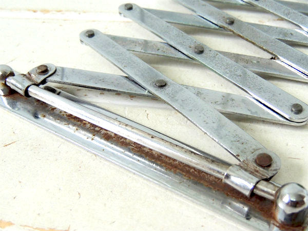 長方形 ミラー・アイアン製・ヴィンテージ・シェービングミラー スイングミラー 鏡 USA