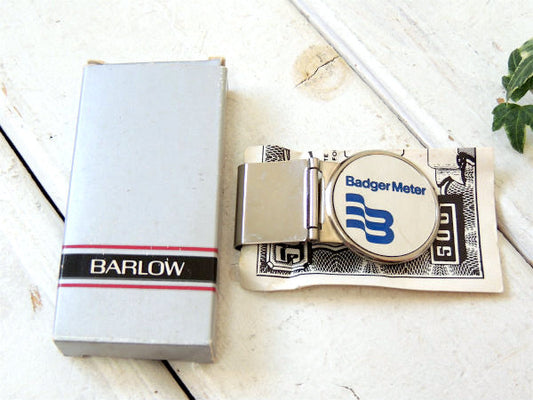 【Badger Meter】アドバタイジング・デッドストック箱付き・ヴィンテージ・マネークリップ