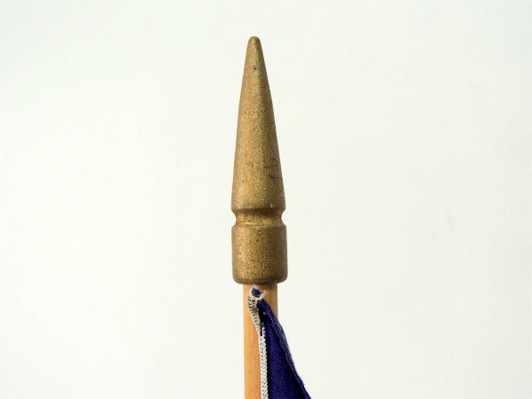 クリスチャンフラッグ 十字架・キリスト教・木製ポール付き・アンティーク・フラッグ・旗 ・教会②