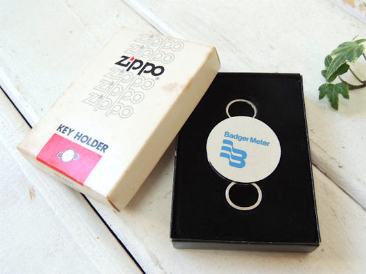 ZIPPO × Badger Meter ジッポ・デッドストック 箱付き・ヴィンテージ・キーホルダー