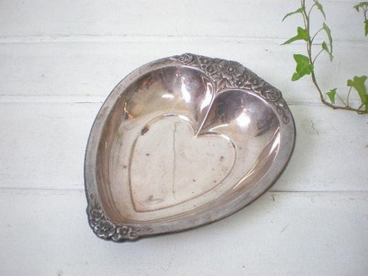 Laurel Mist 1960’s アンティーク・シルバー プレート トレイ 皿　ソープディッシュ