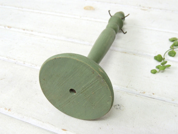 ミントグリーン 木製 ヴィンテージ  卓上 アクセサリースタンド ジュエリーホルダー  USA