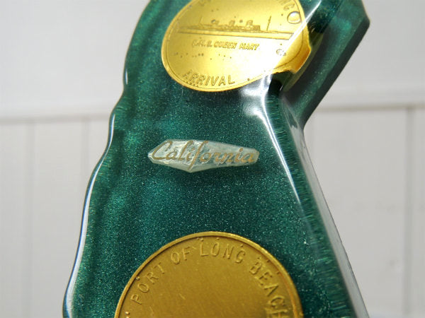 クイーン・メリー 1967年・QUEEN MARY 客船・カリフォルニア・ヴィンテージ・ペーパーウェイト・文鎮 ステーショナリー