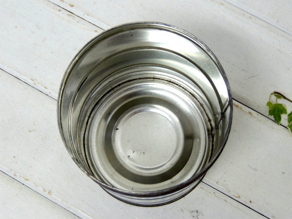 【Manning's COFFEE】ブリキ製・ヴィンテージ・ビッグサイズ・コーヒー缶/ティン缶