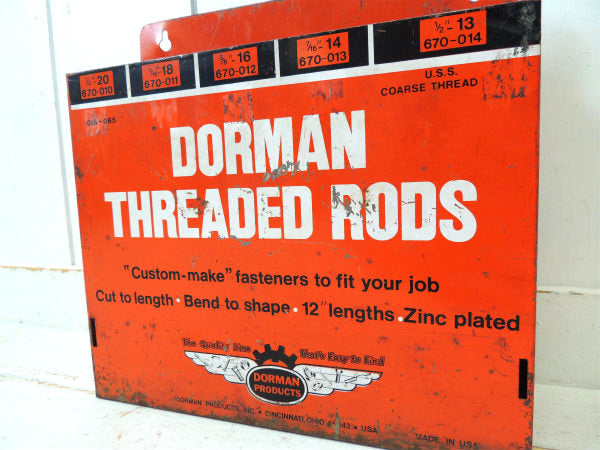 1960's~ DORMAN メタル製・ヴィンテージ・オートパーツ・店舗什器・シェル・工具ケース