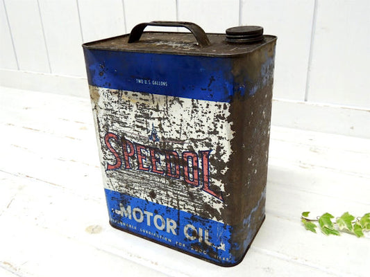 SPEEDOL MOTOR OIL・モーターオイル ヴィンテージ・オイル缶 ガレージ・USA