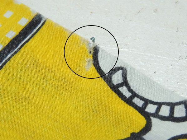 【スマイル・スヌーピー】ピーナッツの仲間・パネル柄・ヴィンテージ・ユーズド・ピロケース/枕カバー