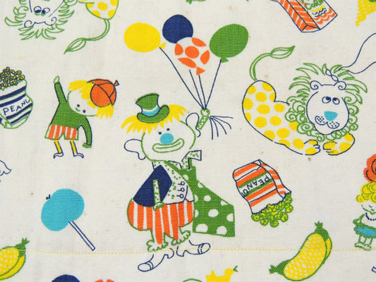 ピエロ 動物 お菓子柄 ポケット付き 子供用 ヴィンテージ ランチョンマット  USA