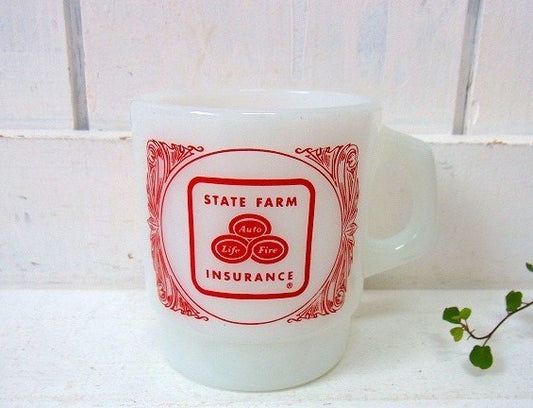【Fire King】STATE FARM INSURANCE・アドバタイジング・マグカップ