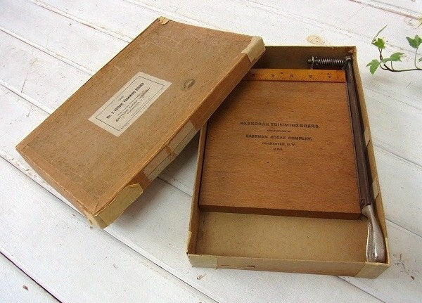 【KODAK/コダック/NY】裁断機・箱付き・ヴィンテージ/カッティングボード/トリミングボード