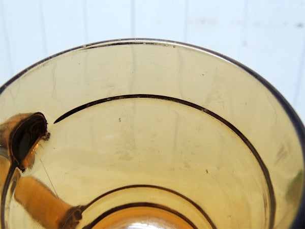 【Fire King】ファイヤーキング・アンバー色・バレルマグ・レンジャーマグ・食器 USA