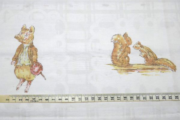 【ピーターラビット】Peter Rabbit・イギリス絵本・ヴィンテージ・USEDフラットシーツ